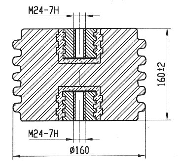 Рис.1. Схематическое изображение изолятора ИОР-20-7,5 УХЛ2